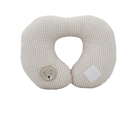 Snuggletime Classical Plush Bear Neck Support Pillow, Beige
