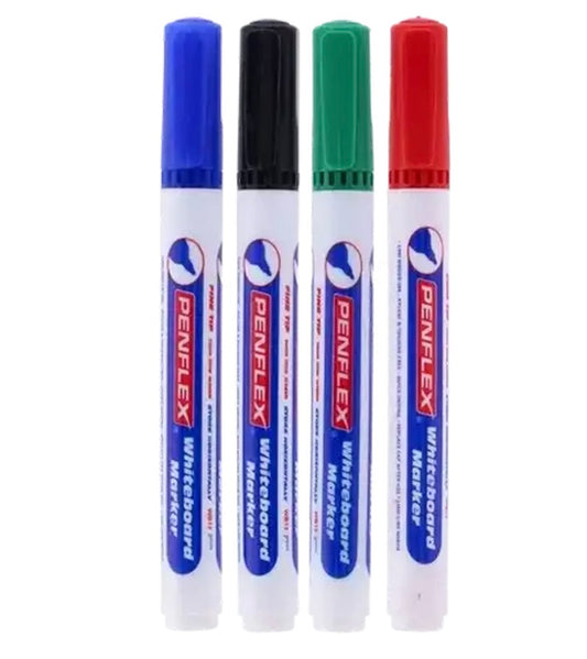 Penflex Fine Whiteboard Markers 4 Pack